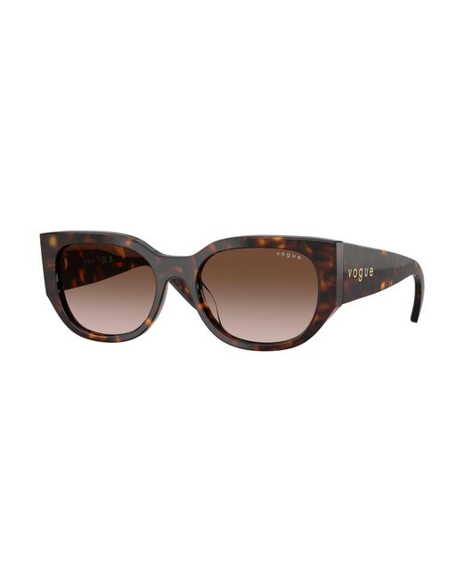 Vogue Eyewear Black Vo5641Su W65613 Sunglasses Acetate Geometric Normal Shaded