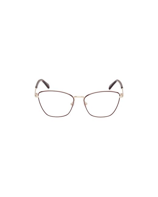 Emilio Pucci Black Ep5243 005 Optical Frames Metal Squared Normal