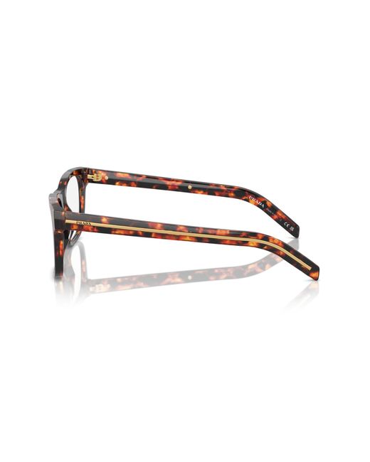 Prada Black Pr A13V 14O1O1 Optical Frames Acetate Transparent Pillow Normal for men