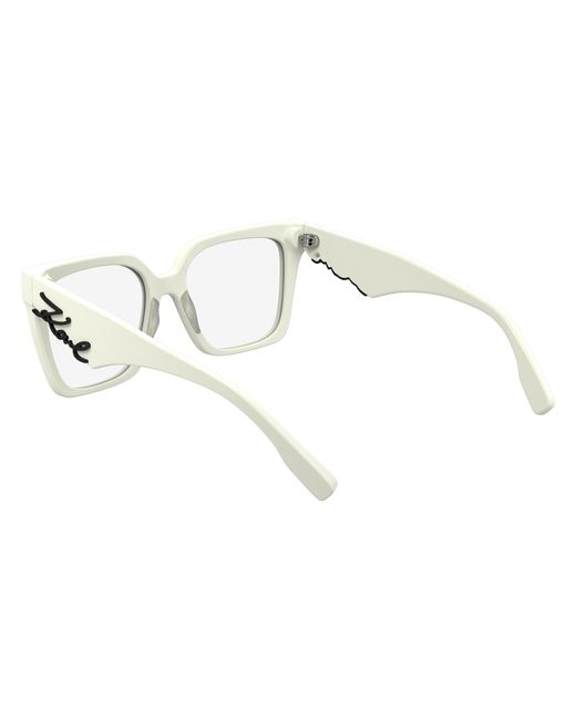 Karl Lagerfeld Black Kl6170 105 Optical Frames Acetate Squared Normal