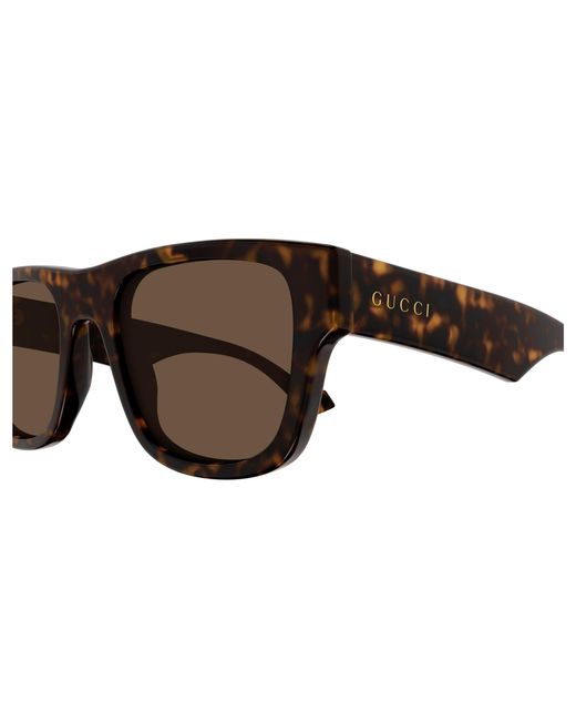 Gucci Black Gg1427S 003 Sunglasses Acetate Squared Normal for men