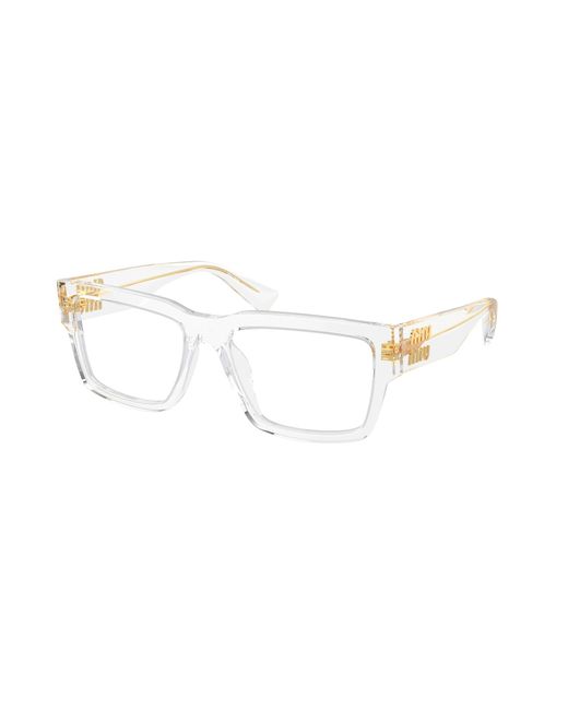 Miu Miu Black Mu 02Xv 2Az1O1 Optical Frames Acetate Squared Normal
