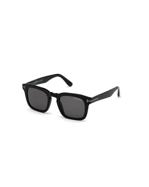 Tom Ford Black Ft0751-N Dax 01A Sunglasses Acetate Squared Normal for men