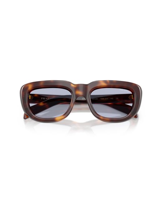Prada Black Pr D07S 15W30X Sunglasses Acetate Squared Normal
