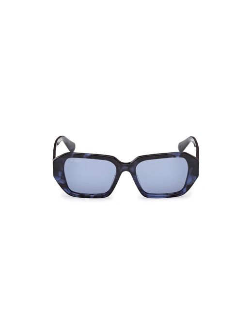 MAX&Co. Black Mo0126 55V Sunglasses Acetate Geometric Normal