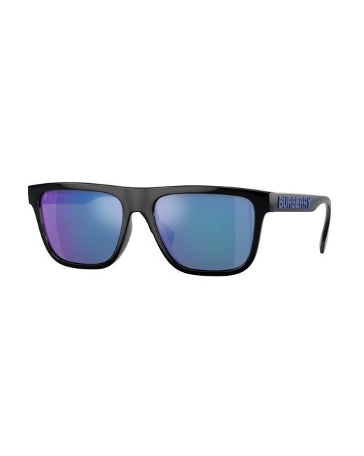 Burberry Black Be4402U 300155 Sunglasses Injected Squared Mirrored Mirror for men