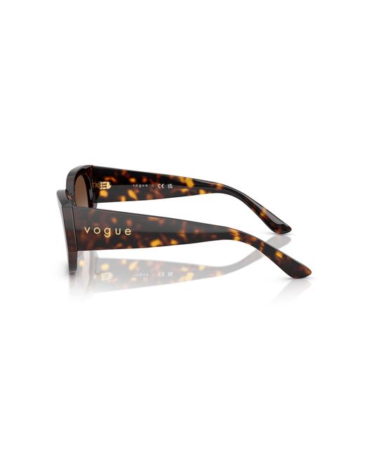 Vogue Eyewear Black Vo5641Su W65613 Sunglasses Acetate Geometric Normal Shaded