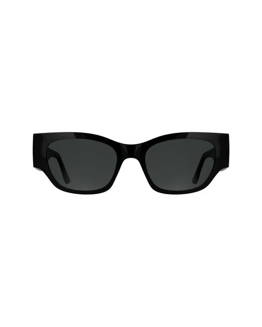 Karl Lagerfeld Black Klj6168Snd 001 Sunglasses Bio-Inject Smoke Geometric Normal