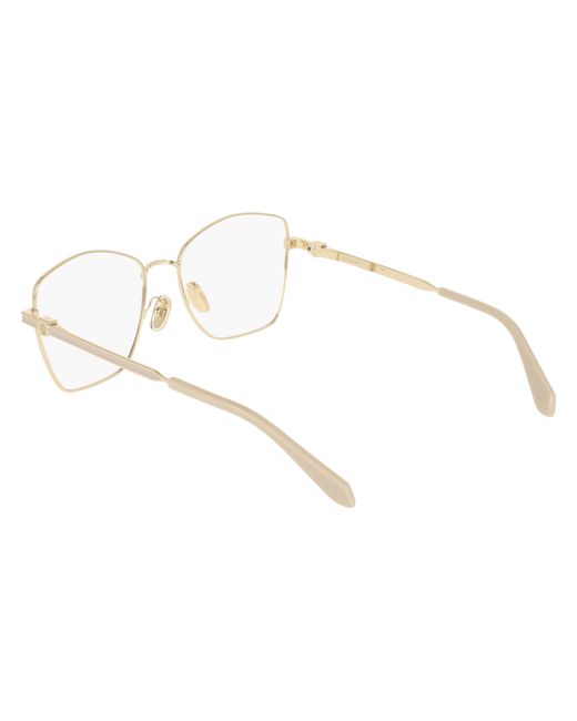 Ferragamo Black Sf2242 710 Optical Frames Metal Squared Normal