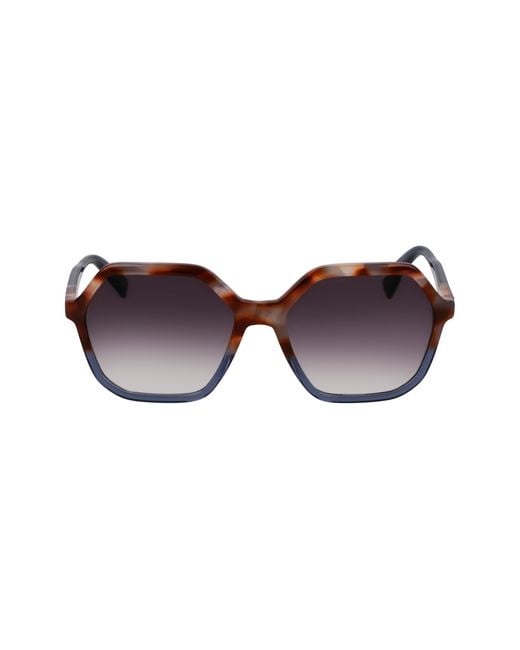 Longchamp Black Lo760S 261 Sunglasses Acetate Squared Normal