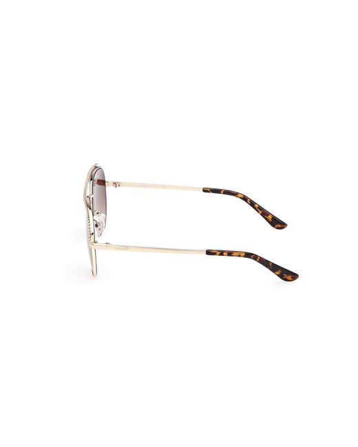 Guess Black Gu00271 32F Sunglasses Metal Pilot Normal