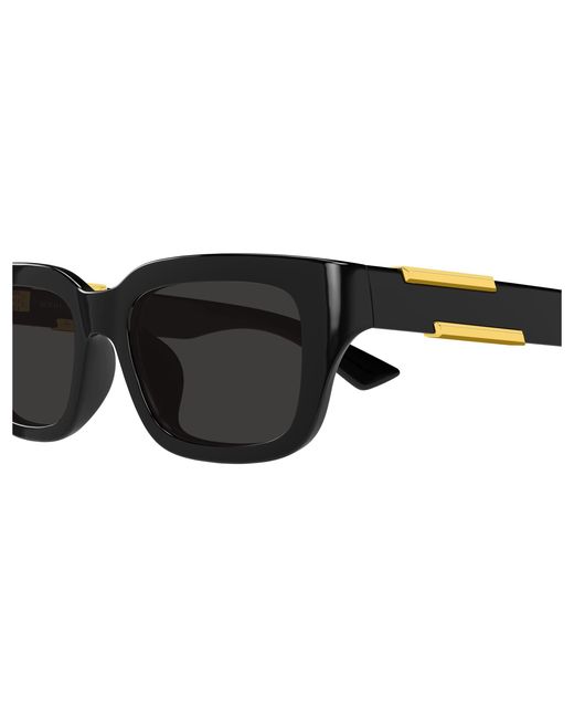 Bottega Veneta Black Bv1453Sa 001 Sunglasses Bio-Injected Squared