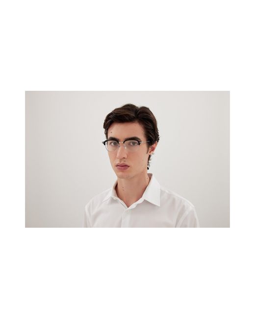 Montblanc Black Mb0390O 001 Optical Frames Metal Transparent Squared for men