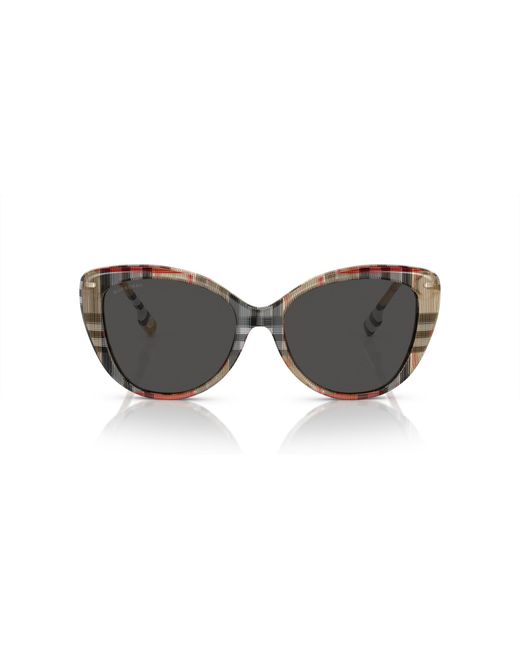 Burberry Black Be4407 408787 Sunglasses Acetate Cat Eye Normal