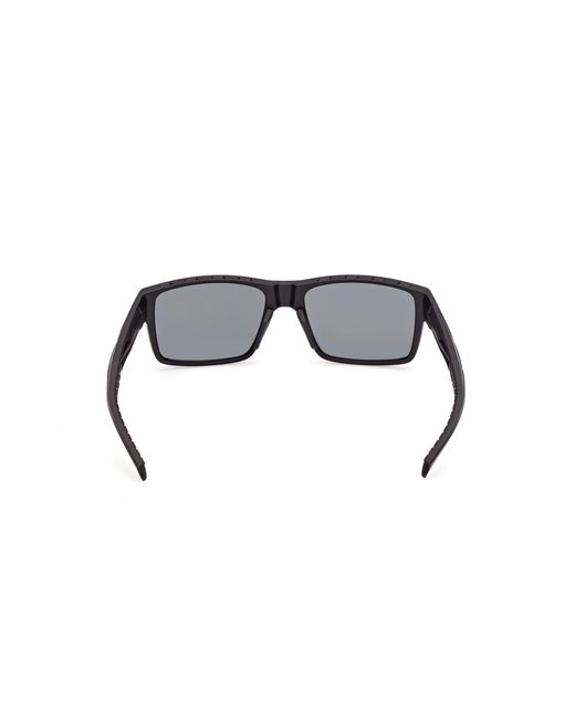 Adidas Originals Black Sp0125 Kleon 02A Sunglasses Injected Smoke Squared Normal for men