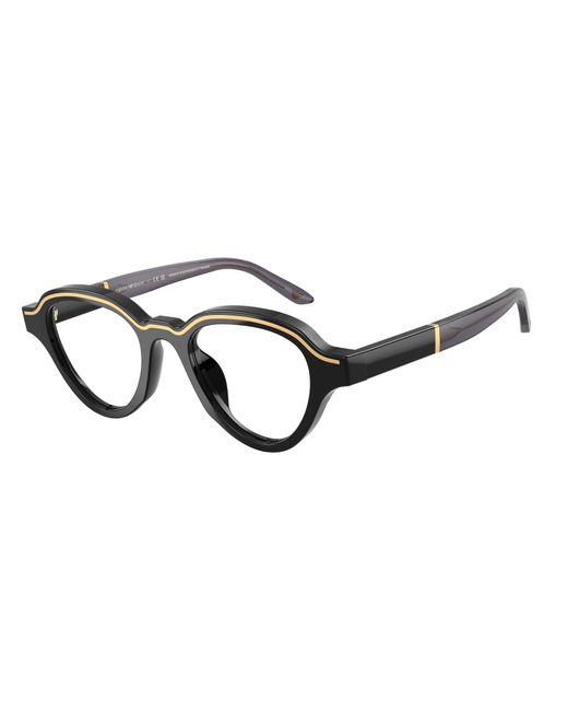 Emporio Armani Black Ea4264U 50171W Sunglasses Acetate Transparent Geometric Normal for men