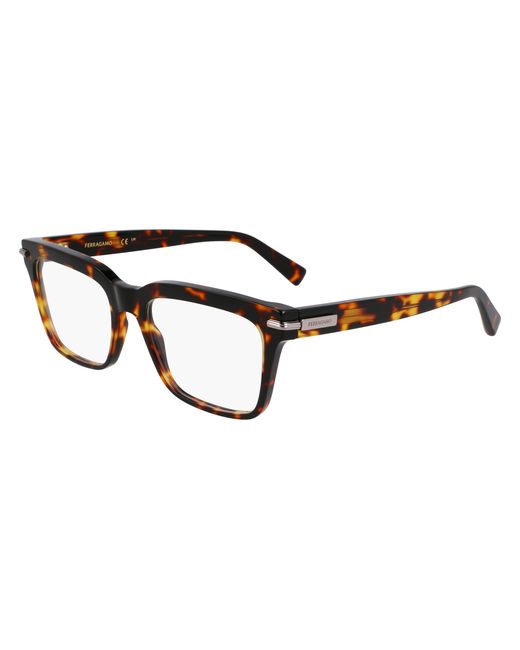 Ferragamo Black Sf3014 242 Optical Frames Acetate Squared Normal for men