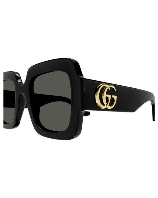 Gucci Black Gg1547S 001 Sunglasses Acetate Squared
