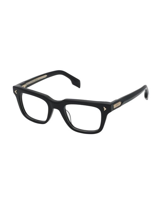 Lozza Black Vl4353 Arpeggio 2 0700 Optical Frames Acetate Squared for men