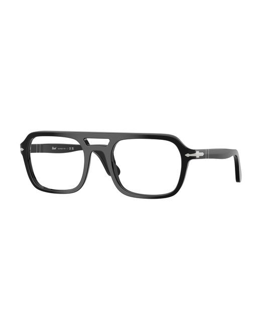 Persol Black Po3394V 95 Optical Frames Acetate Transparent Squared Normal