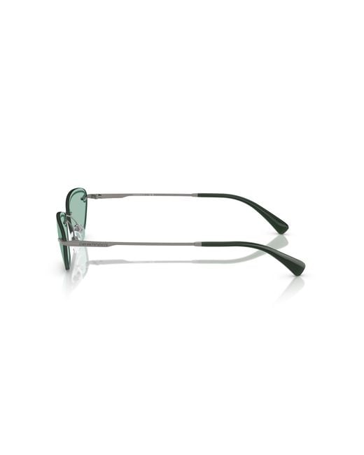 Emporio Armani Black Ea2158 3003/2 Sunglasses Metal Cat Eye Normal