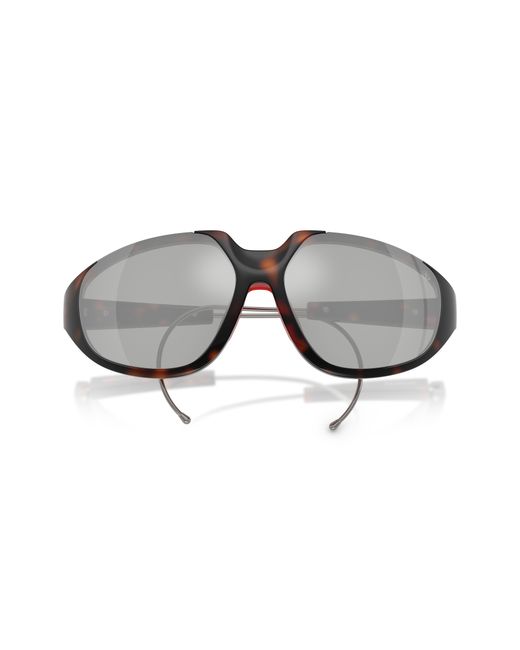 Moncler Black Me8008 Laszer 50218V Sunglasses Injected Geometric Normal