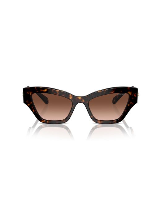 Swarovski Black Sk6021 10023B Sunglasses Acetate Geometric Normal Shaded