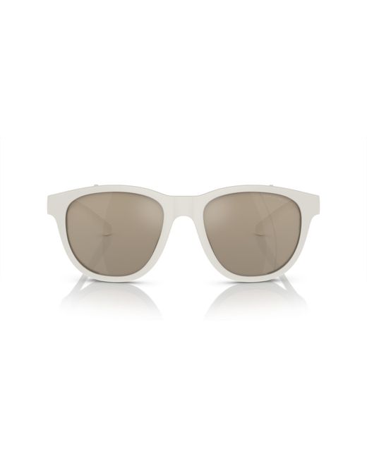 Emporio Armani Black Ea4216U 53445A Sunglasses Injected Pillow Mirrored Mirror for men