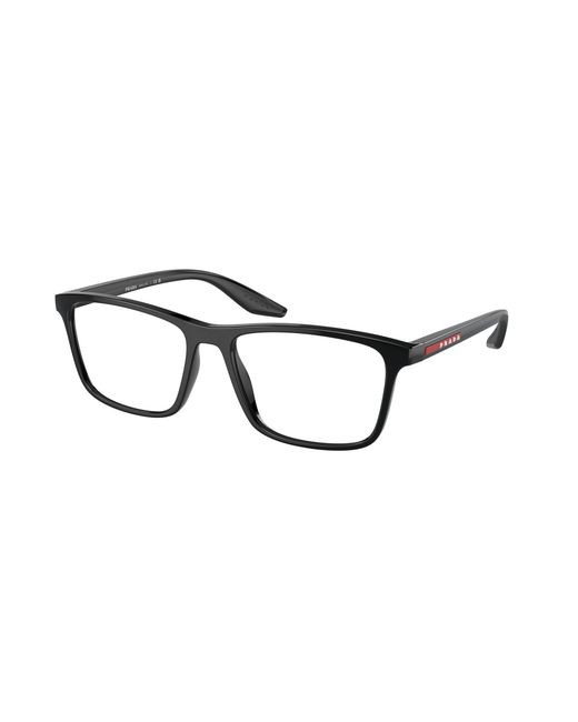 Prada Linea Rossa Black Ps 01Qv 1Ab1O1 Optical Frames Nylon Transparent Pillow Normal for men