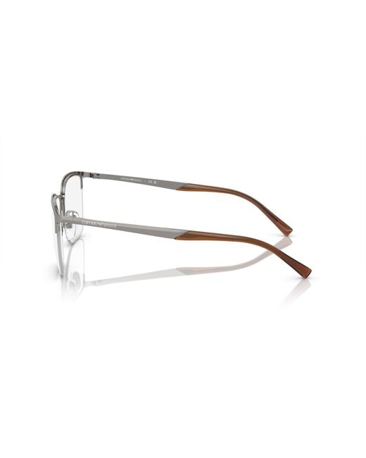 Emporio Armani Black Ea1151 3010 Optical Frames Metal Transparent Pillow Normal for men