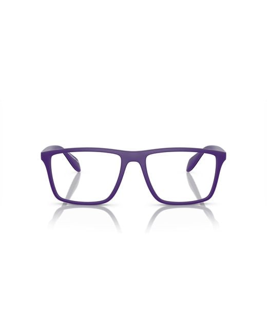 Emporio Armani Black Ea3230 5246 Optical Frames Injected Transparent Pillow Normal for men