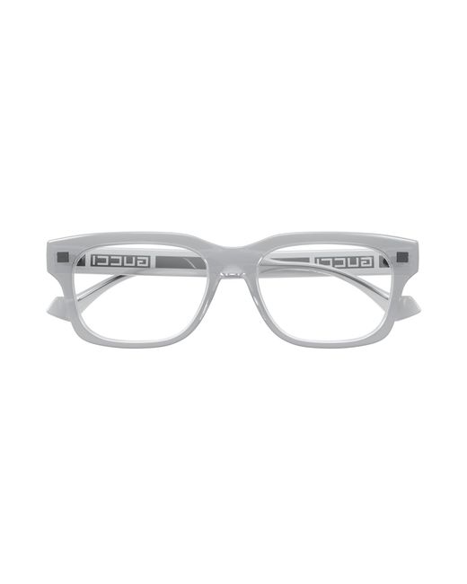 Gucci Black Gg1731O 003 Optical Frames Acetate Transparent Squared for men