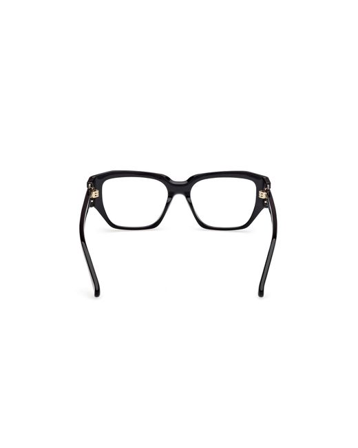 Max Mara Black Mm5182 001 Optical Frames Acetate Round Normal