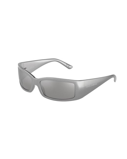 Dolce & Gabbana Gray Dg6188 34156G Sunglasses Plastic Squared Normal