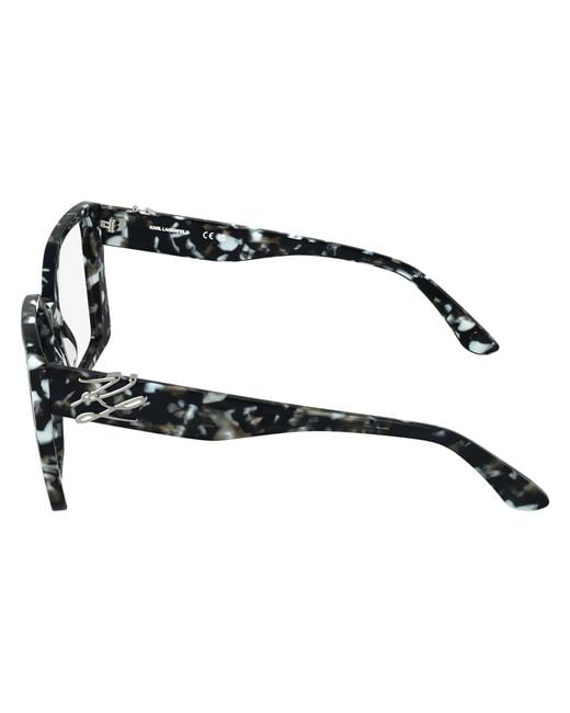 Karl Lagerfeld Black Kl6241 016 Optical Frames Acetate Squared Normal