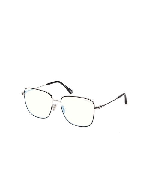Tom Ford Black Ft6136-B 087 Optical Frames Metal Squared Normal