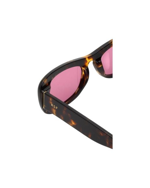 Retrosuperfuture Black Fxo Sugo Burnt Sunglasses Acetate Squared Normal
