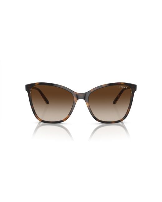 Vogue Eyewear Black Vo5520S W65613 Sunglasses Nylon Butterfly Normal Shaded