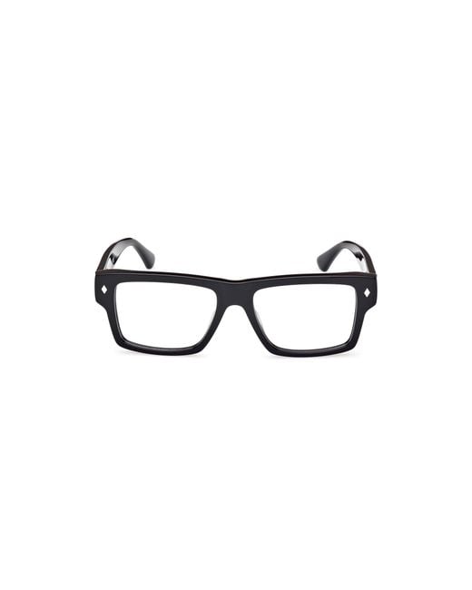 Web Black We5415 001 Optical Frames Acetate Squared Normal for men