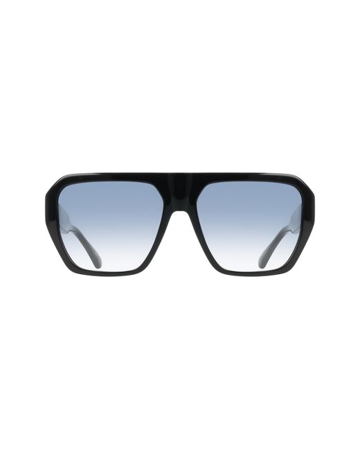Ferragamo Black Sf2080Slbi 1 Sunglasses Acetate Light Squared Normal Shaded for men
