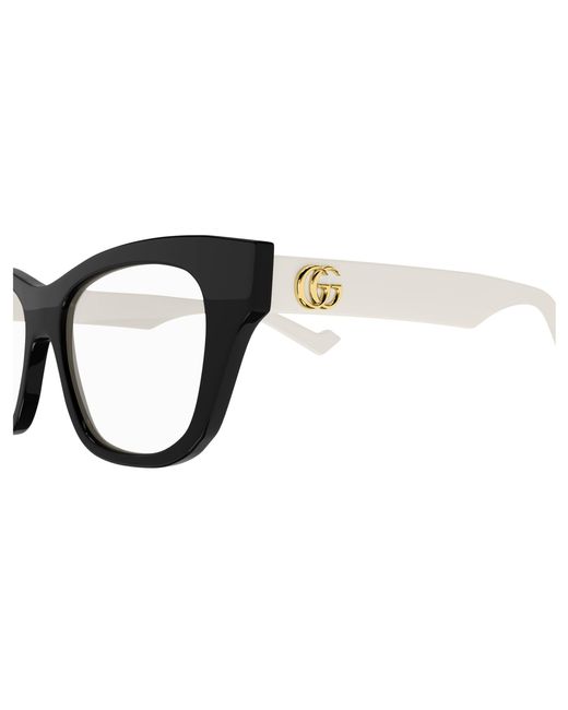Gucci Black Gg0999O 002 Optical Frames Acetate Transparent Squared