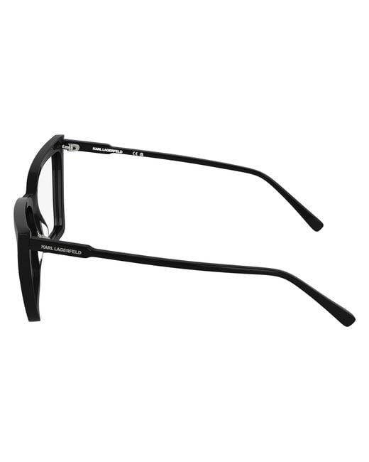 Karl Lagerfeld Black Kl6216 001 Optical Frames Acetate Squared Normal