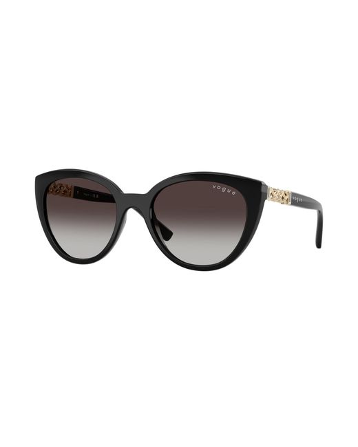 Vogue Eyewear Black Vo5634Sb W44/8G Sunglasses Nylon Cat Eye Normal Shaded