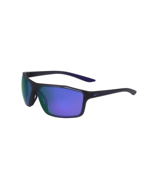 Nike Black Windstorm M Cw4672 015 Sunglasses Plastic Wraparound Mirror for men