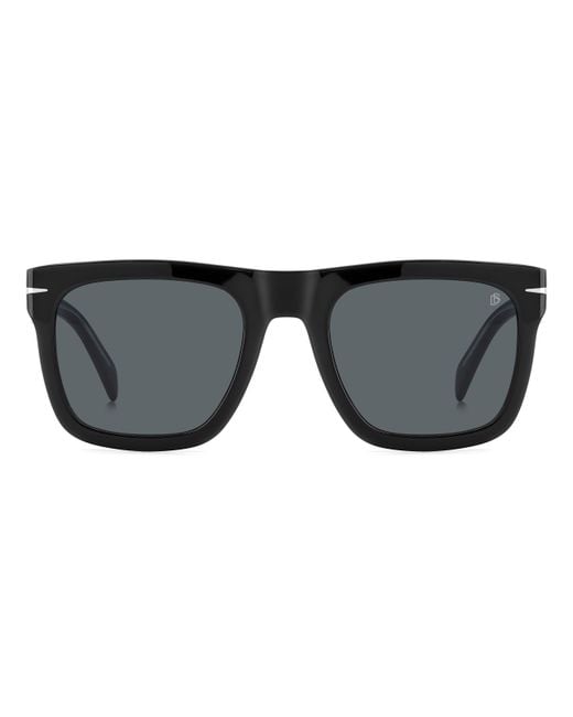David Beckham Black Db 7000/S Flat 7C5/Ir Sunglasses Acetate Squared for men