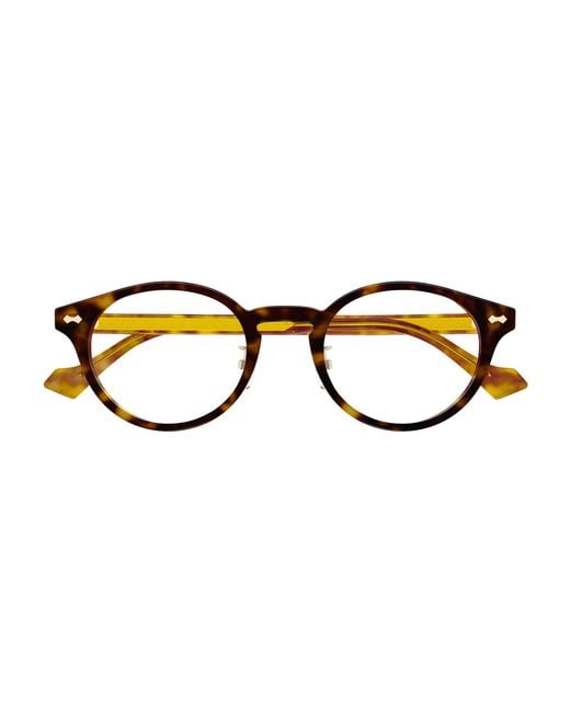 Gucci Black Gg1127Oj 002 Optical Frames Plastic Round for men