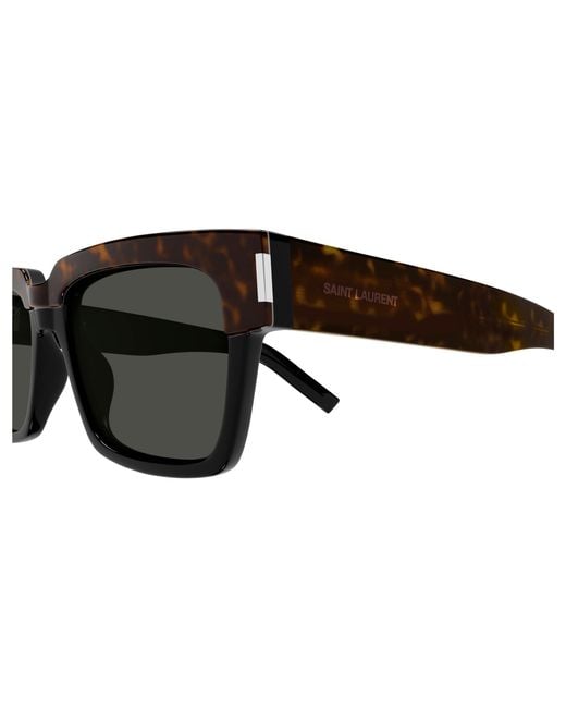 Saint Laurent Black Sl 732 Vadim 003 Sunglasses Acetate Squared for men