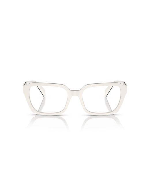 Prada Black Pr 14Zv 12J1O1 Optical Frames Acetate Transparent Geometric Normal