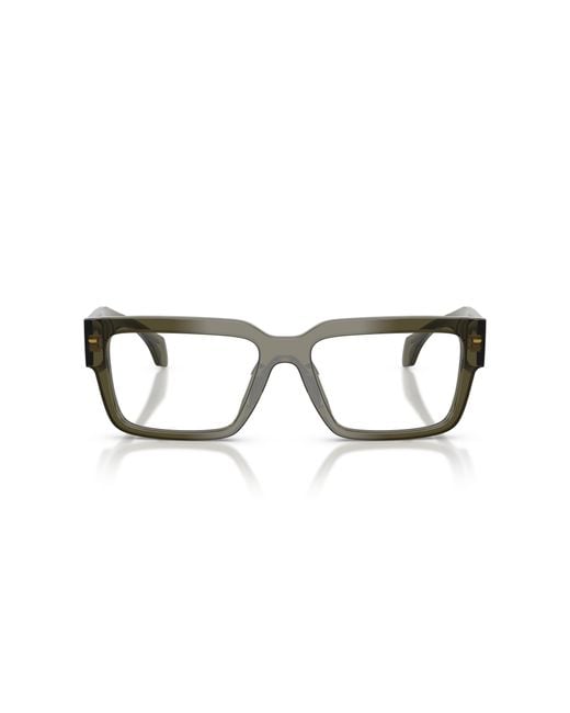 Versace Black Ve3374U 5542 Optical Frames Acetate Transparent Squared Normal for men