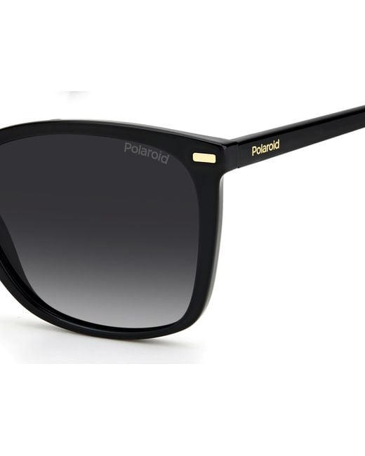 Polaroid Black Pld 4108/S 807/Wj Sunglasses Eco-Poliame Squared Polarized Shaded